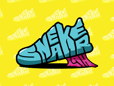 Sneakerlah art branding design flat icon illustration illustrator logo typography vector