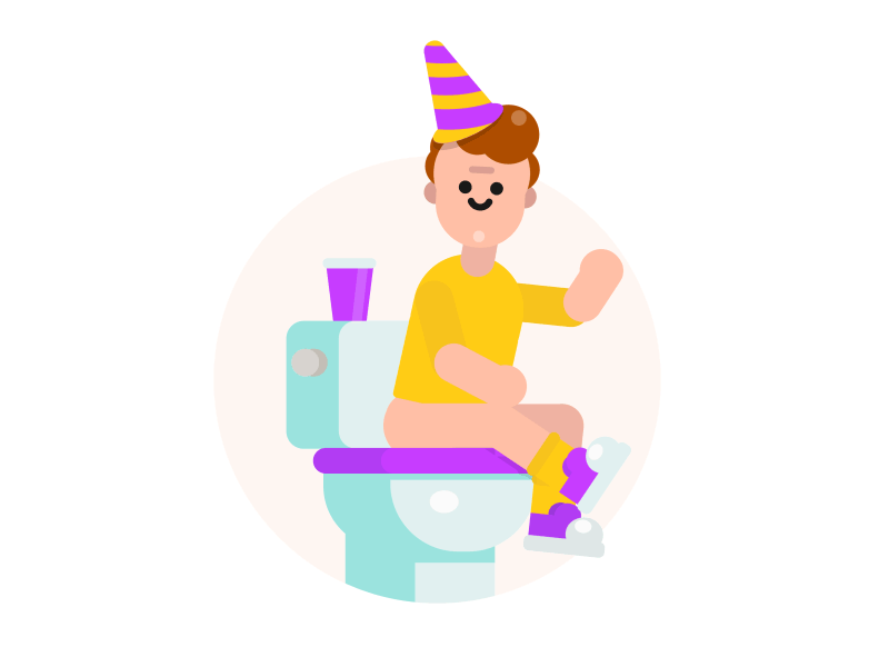 Party pooper💩 animation character hat party people pooper