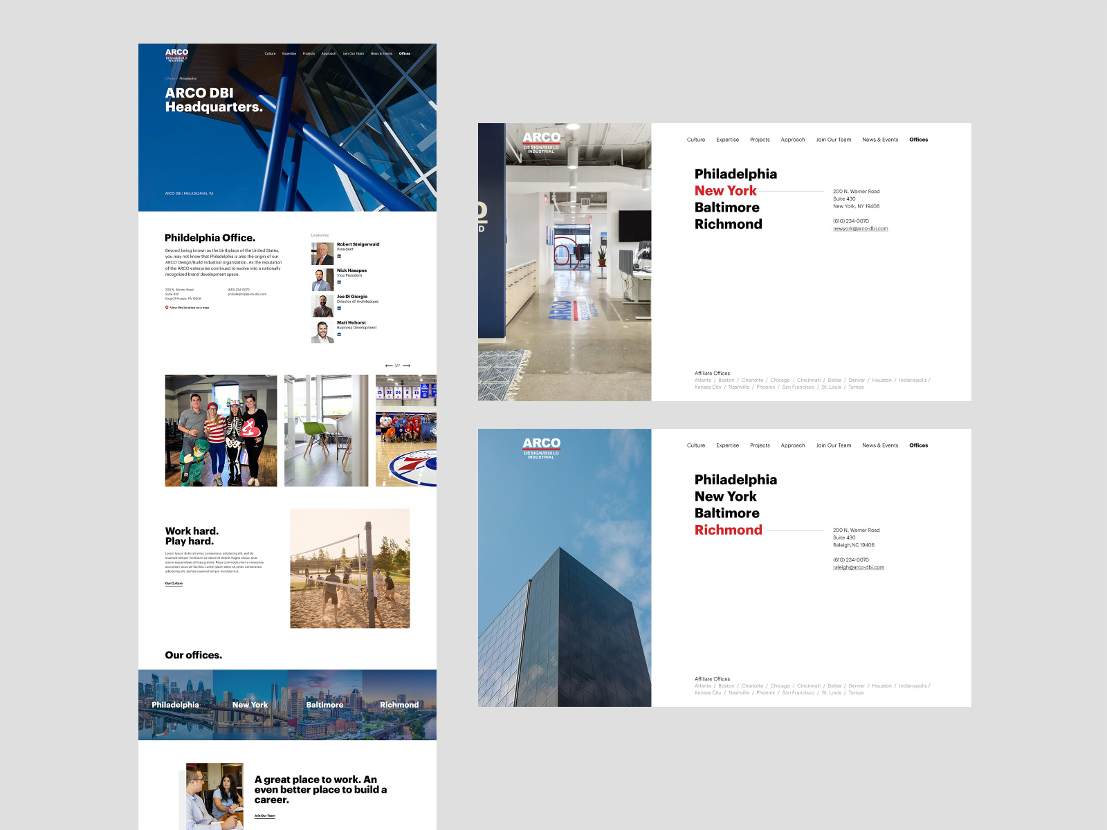 ARCO DBI Office Locations by Jon Yucis on Dribbble