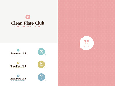 Clean Plate Club branding color palette logos typography