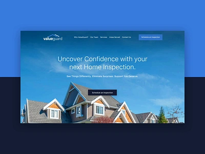 ValueGuard Homepage Hero animation calltoaction clean ui motion motiongraphics ui ux