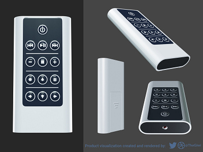 Infra-Red Remote Control Product Render