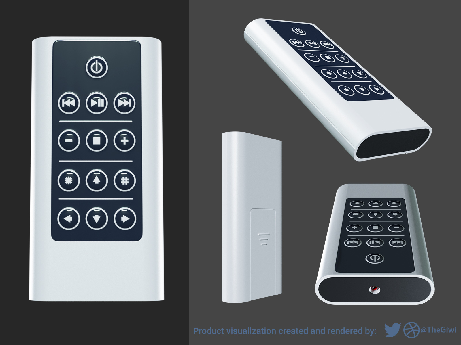 Infra-Red Remote Control Product Render By George Mutambuka On Dribbble