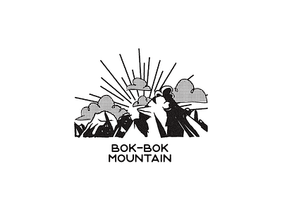 bok-bok mountain bogul bok bok logo mountain vector