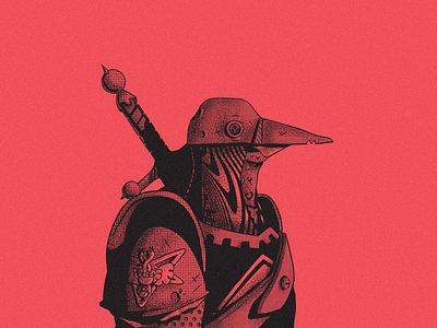 Soldier birb bird bogul knight vector