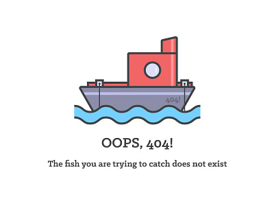 404 404 boat error fishing illustration not found page does not exist sea