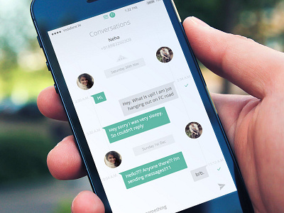Messaging app UI app experiment message mobile sms ui