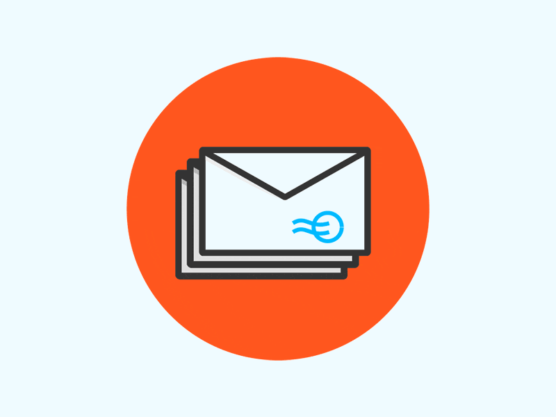 Mail icon animation [GIF]
