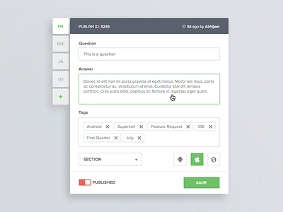 Overlay snippet clean flat green hover modern overlay publish snippet ui