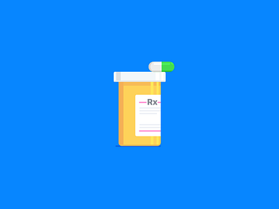 Prescription Bottle in Sketch download free illustration medicine pill rx sketch tablet vector yellow