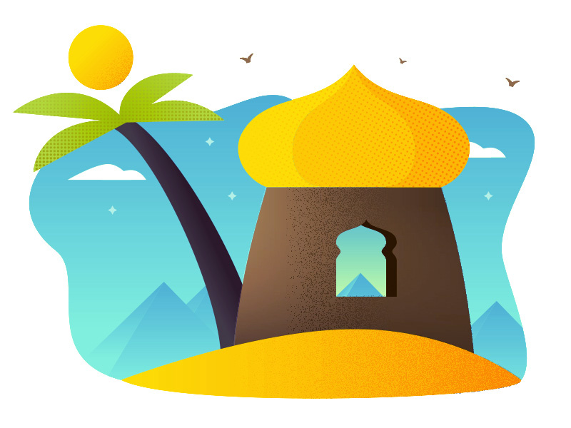 Arabia! middle east arabia illustration