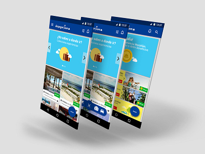 Ejercicio Despegar app button design fab travel uiux