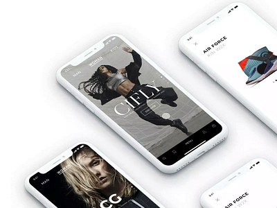 Ecommerce® - Layout app concept design eshop interaction invisionstudio mobile mobile app design sports typography ui ux