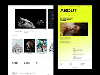Sibraxis® — Layout arhitecture clean grid industrial layout minimal typography website whitespace