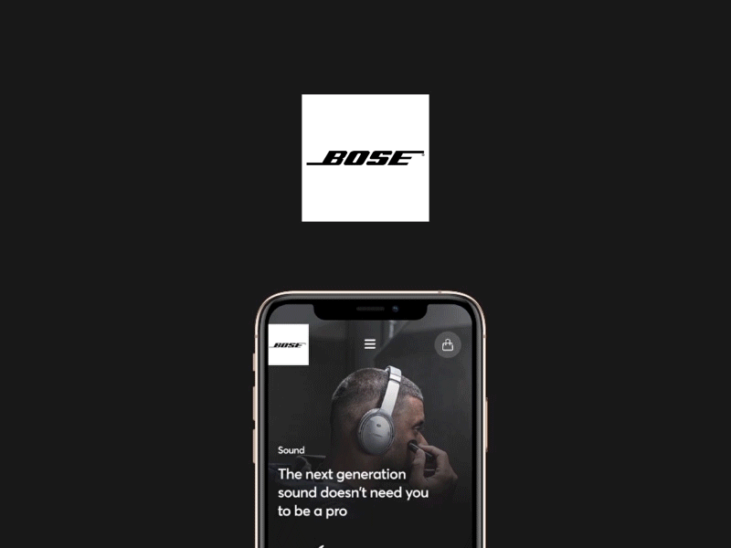 BOSE App® - LAYOUT app concept bose branding eshop headphone interaction invisionstudio mobile music app music app ui ui usability testing ux visual