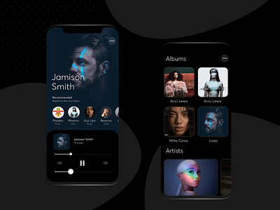 App® - Layout app app concept branding cards color design headphones interaction invision invisionapp invisionstudio mobile mobile app design music music player app music player ui spotify ui ux visual