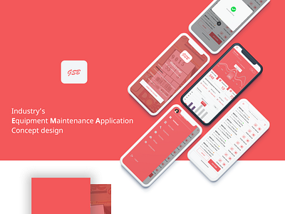 Equipment Maintenance Design Concept app industry app typography ui design ux process web
