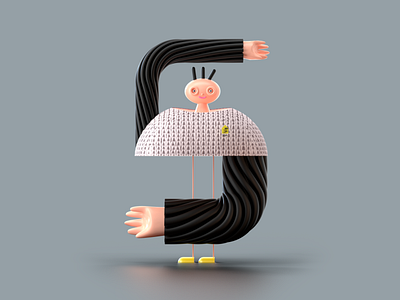 Number 5 for 36 days of type