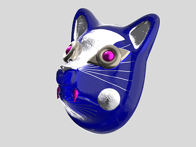 kabuki mask 3d 3d illustration character illustration modelling redshift rendering