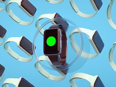 Smart Watch blue gadget green iwatch smart tehnology watch wearable white
