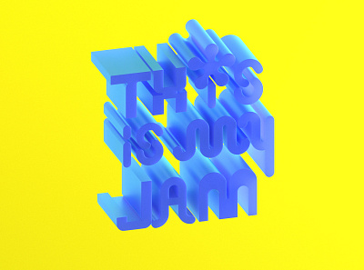 This Is My Jam 3d 3d illustration c4d modelling redshift redshift3d rendering typography