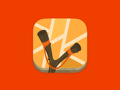 Slingshot app icon app design icon illustration ios ipad iphone slingshot