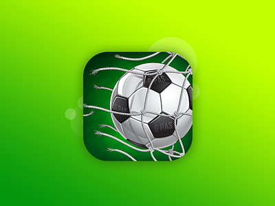 Soccer App Icon app icon ios ipad iphone mobile soccer sports