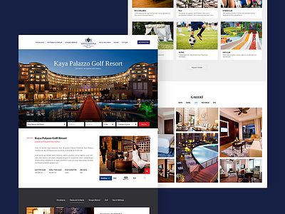 Website / Hotels and Resorts blue design hotels web