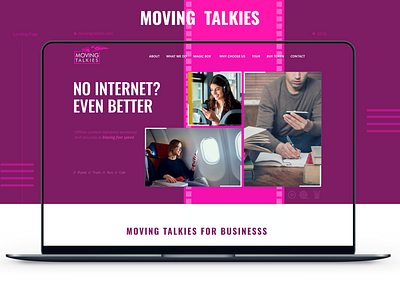 Moving Talkies case study design digital education empowerment entertainment home page landing page movies