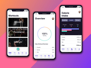 iPhone X Workout App by Satpal Rainu on Dribbble