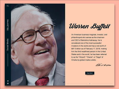 Warren Buffett buffett clean design inspiration interactive minimalist modern ui ux visual warren web