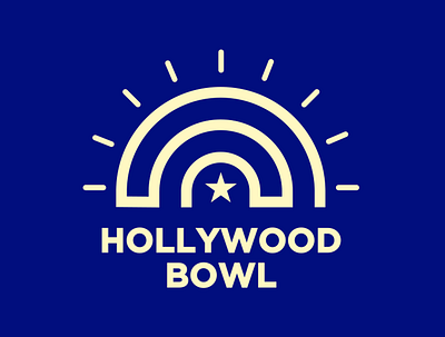 Hollywood Bowl Logo branding design graphic design icon logo logodesign los angeles typography vector