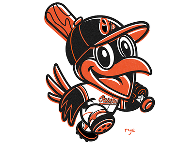 Baltimore Orioles baseball branding character design design graphic design illustration logo typography vector