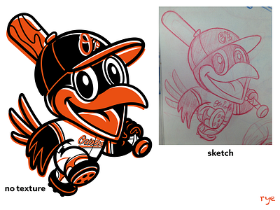 Baltimore Orioles Logo coloring page