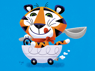 Tony the Tiger branding character character design illustration mascot sketchbook vector
