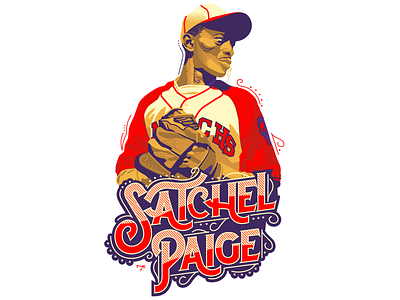 Satchel Paige baseball branding design graphic design graphic design illustration logo mlb typography vector