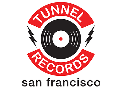 Tunnel Records bay area branding design graphic design logo logodesign record store records san francisco typography vector vinyl