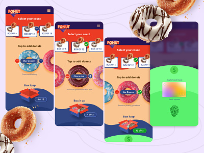 Fonut Donut App app concept design design donut donuts mobile ui visual design visual identity