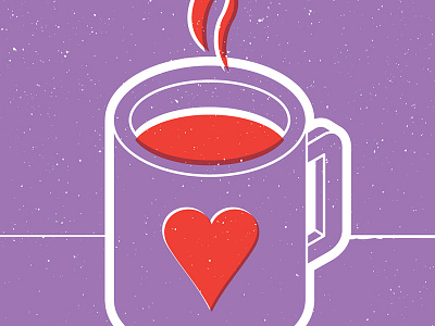 Coffee Talk coffee coffeemug coffeetalk digital art graphic design love mug
