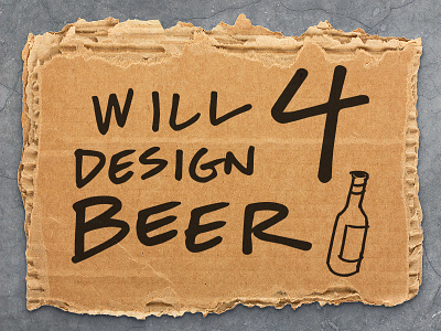 Will Design 4... beer cardboard digital art doodle graphic design hand lettering handwritten sharpie