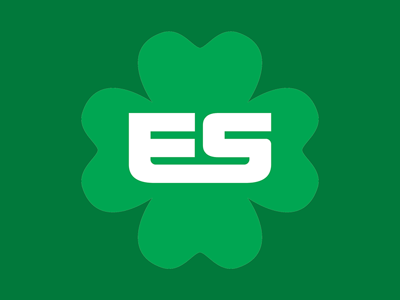 ES Shamrock digital art graphic design green irish luck shamrock st patricks day st pattys