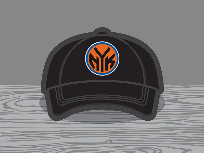 NY Knicks Caps baseball basketball cap fan art knicks new york ny