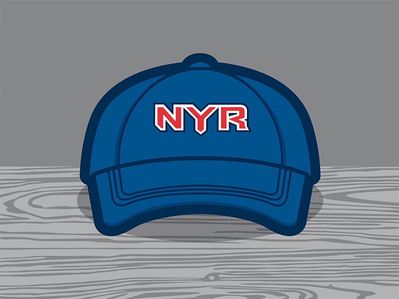 NY Rangers Caps baseball cap fan art hockey new york ny rangers