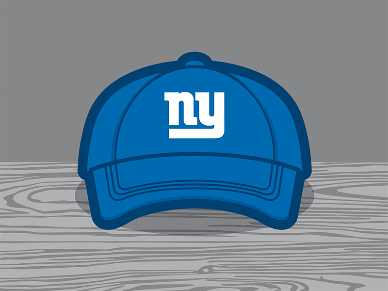 NY Giants Caps baseball cap fan art football giants new york ny