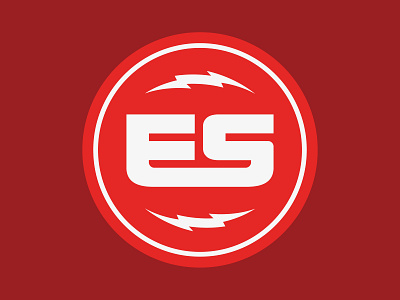 ES Badges badge bolt brand branding identity logo logomark mark monogram