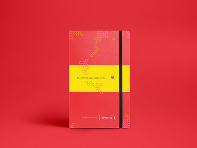 ( evino ) Notebooks ed. Red color design ecommerce graphic notebooks wine