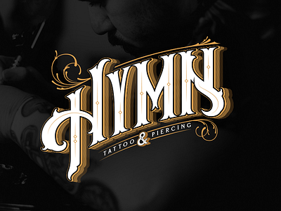 Branding/Identity: Hymn Tattoo & Piercing branding design handletter joshua feliz lettering logo logotype
