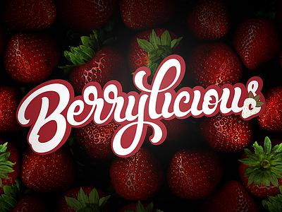 Berrylicious behance hand lettering lettering logo design logotype typography