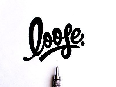 Loose Logotype Hand Lettering graphic design graphic designer hand lettering handlettering handtype lettering logo logotype type typography