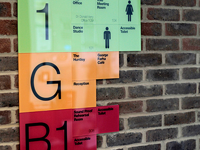 UCLU Wayfinding signage ucl uclu wayfinding